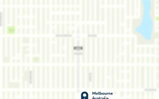 Map showing the location of Aussie English Institute in Melbourne
